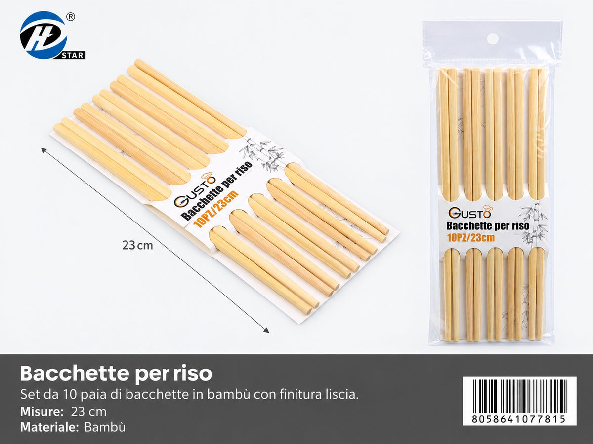 07781 Bacchette Per Riso 23Cm 10Pz