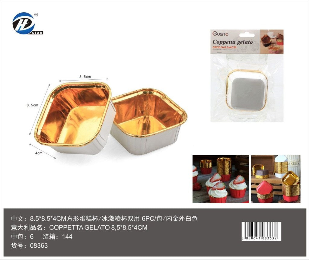 08363 Coppetta Gelato 8,5*8,5*4Cm