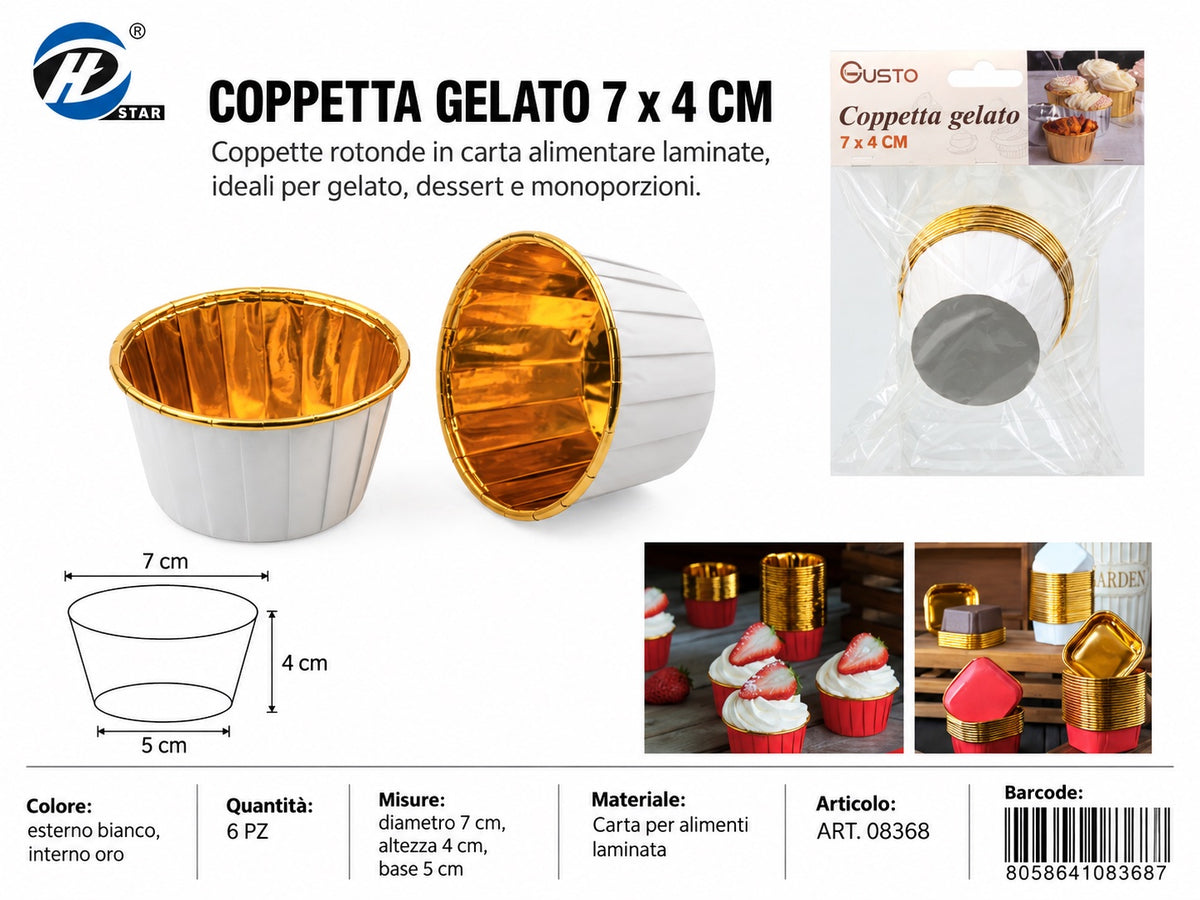 08368 Coppetta Gelato 7*4Cm
