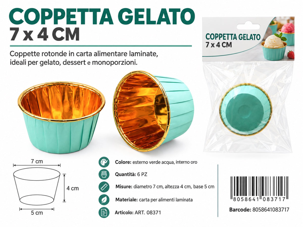 08371 Coppetta Gelato 7*4Cm