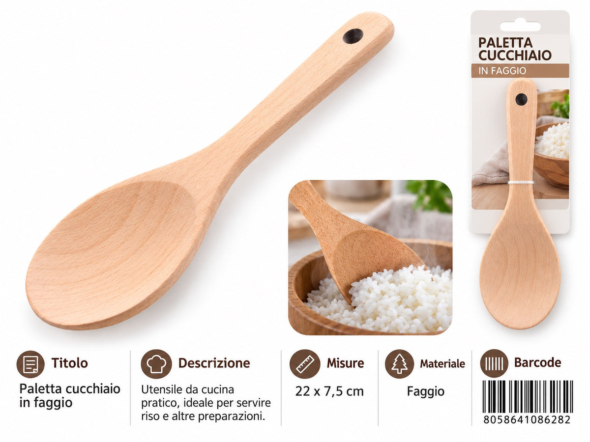 08628 Paletta Faggio 22*7.5Cm45G