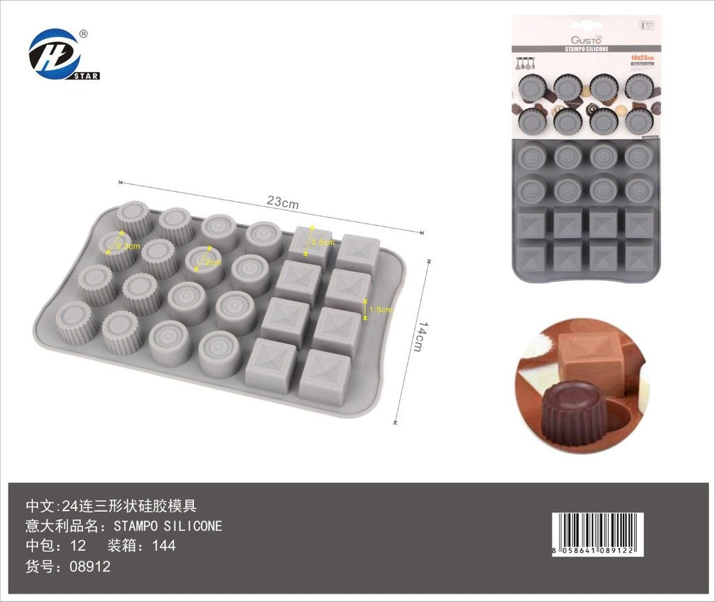 08912 Stampo In Silicone Da 24 Forme