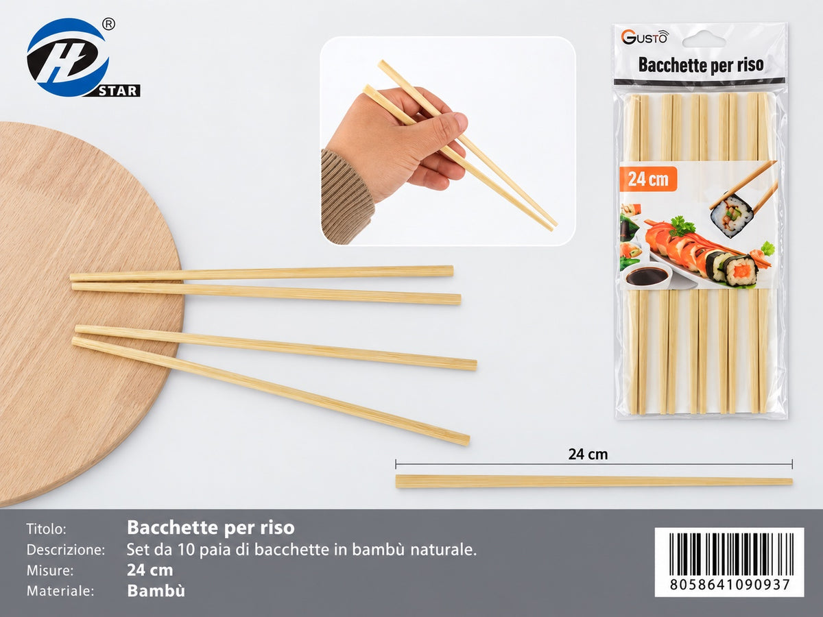 09093 Bacchette Per Riso 20Pz 24Cm