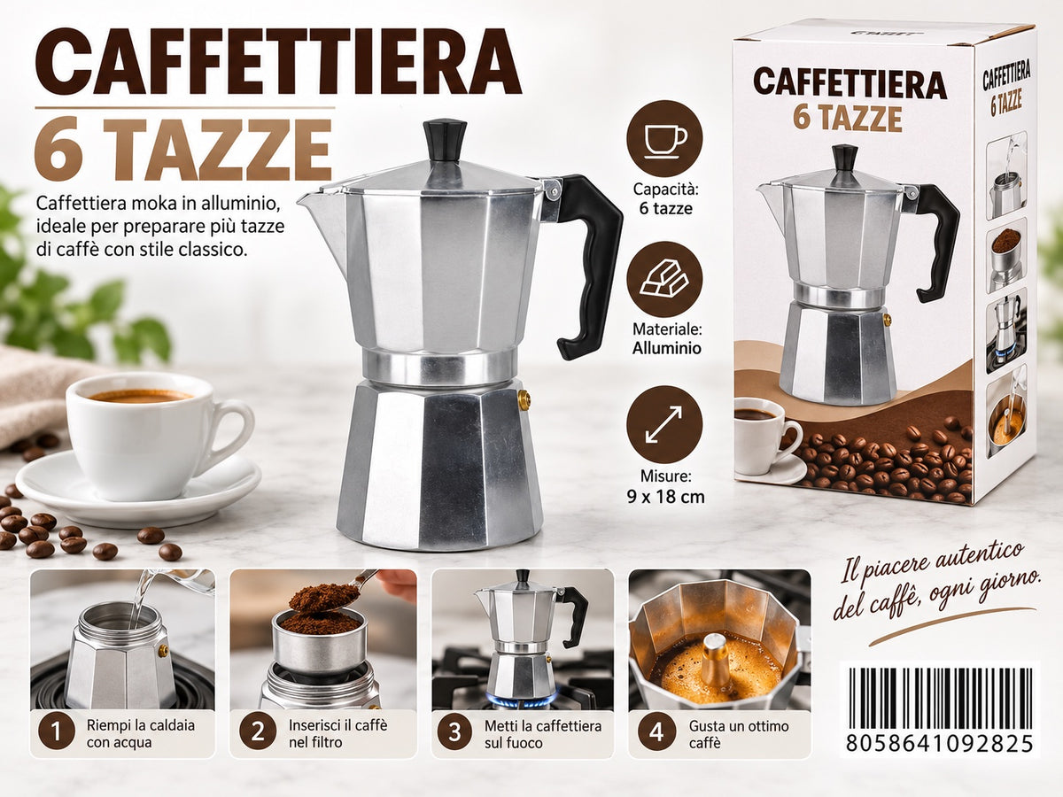 09282 Caffettiera 6 Tazza