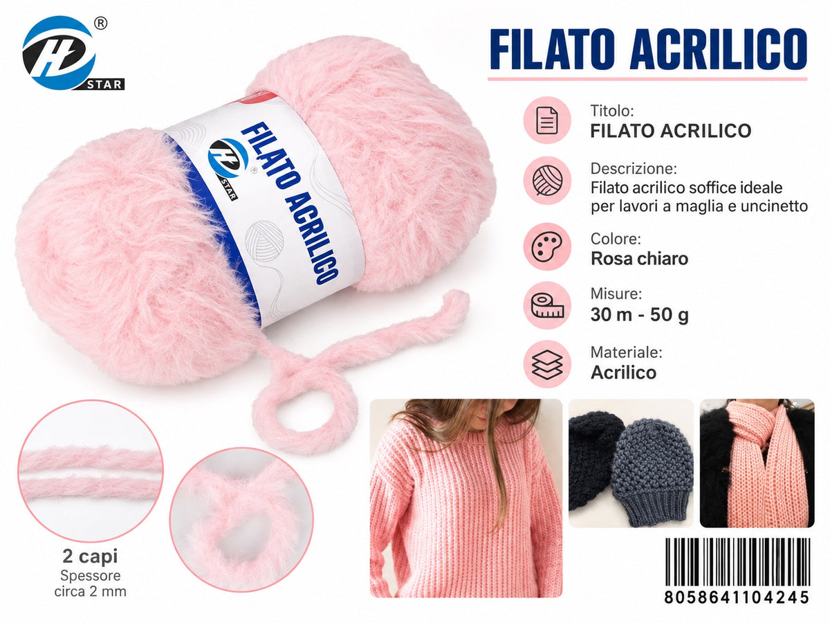 4110424 Filato Acrilico 50G Col.#05 1/10 Ct240