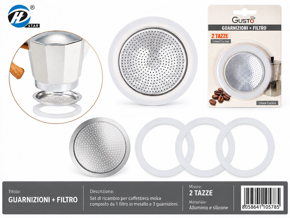 4110580 Guarnizioni+Filtro 6 Tazze 1/12 Ct192