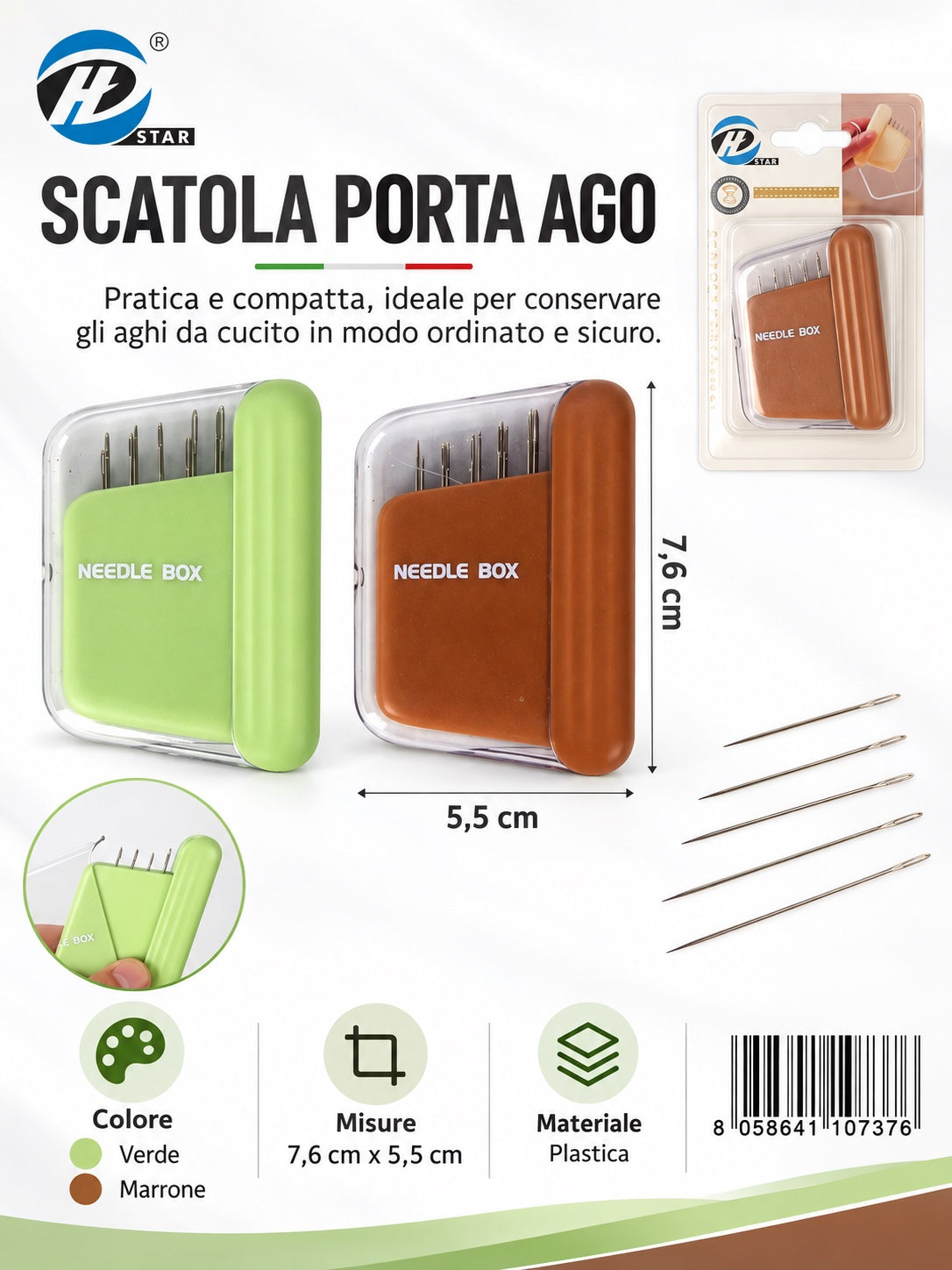 4110737 Scatola Porta Ago 1/12 Ct288