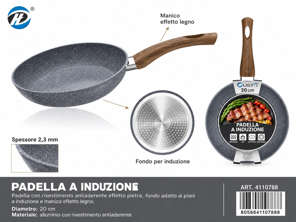4110788 Linea Industone Padella a Induzione 20cm