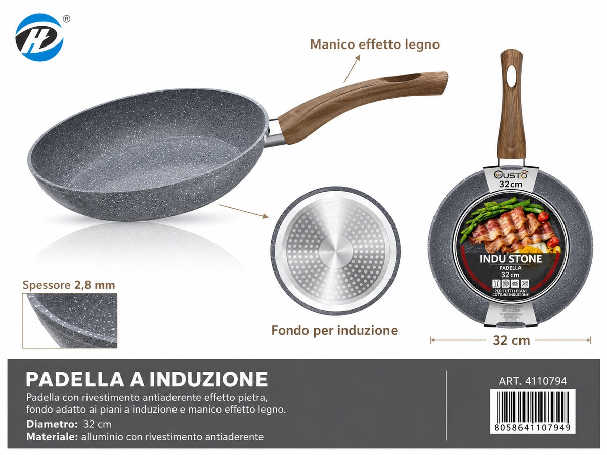 4110794 Linea Industone Padella A Induzione 32Cm Ct6