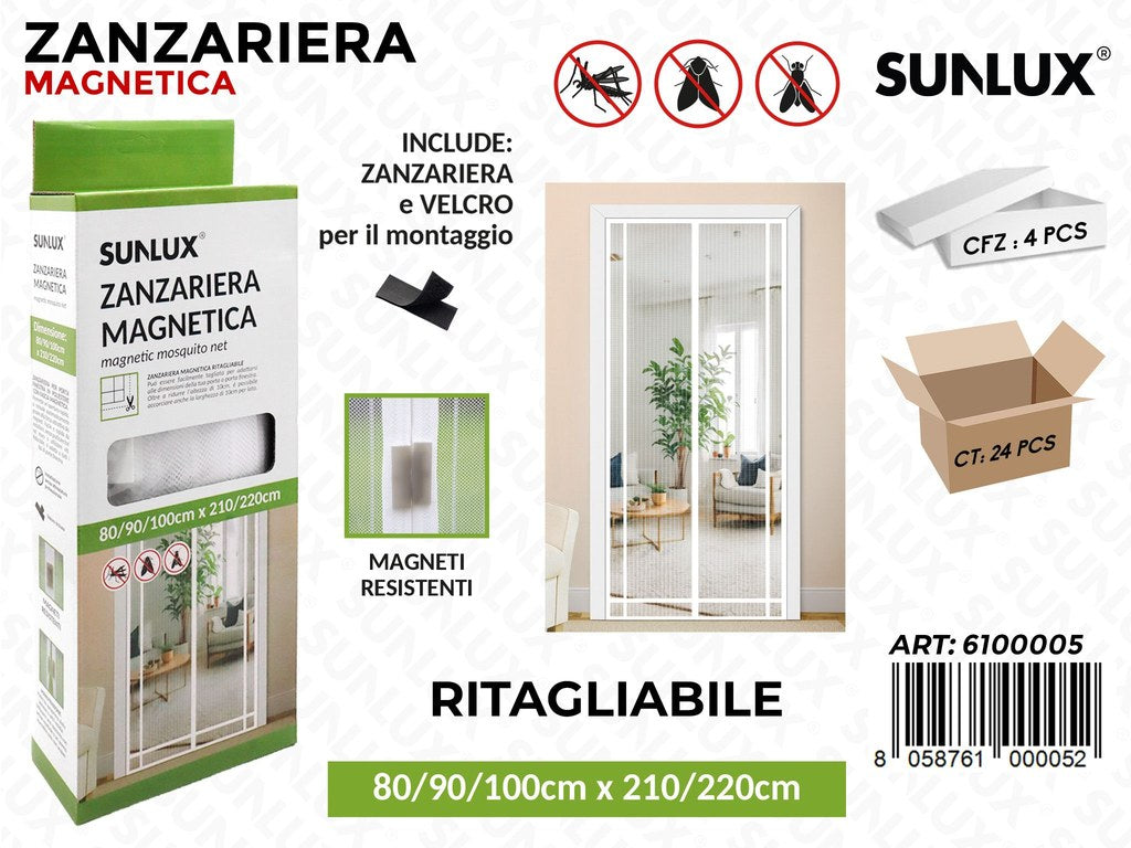 Sunlux Zanzariera Magn. Bia. Rit. 100*220CM