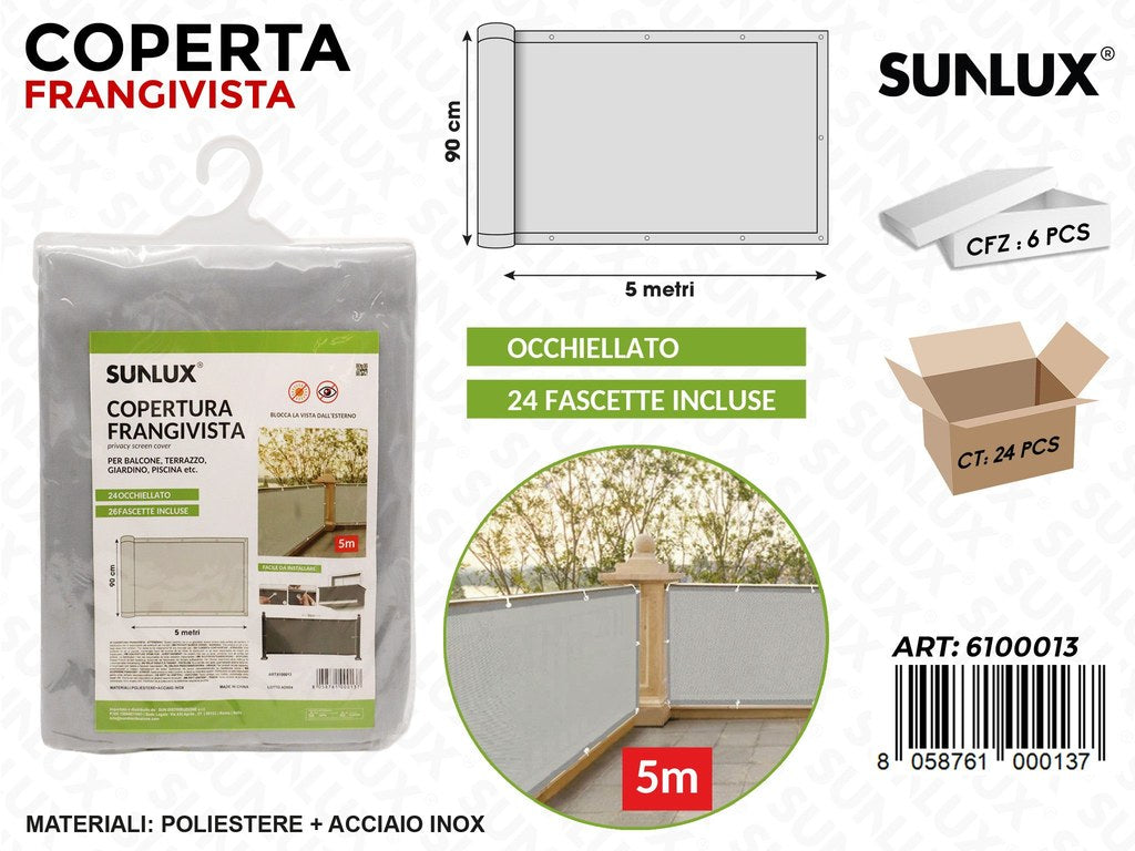 Sunlux Coperta Frangivista c/Fascette 90CM*5MT