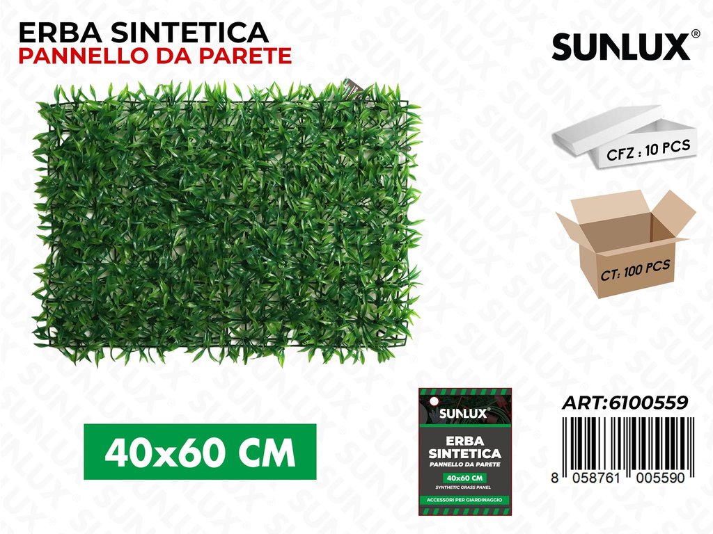 Sunlux Erba Sintetica Parete 40*60CM