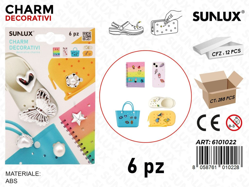 Sunlux Charm Dec. 6PCS Ass.