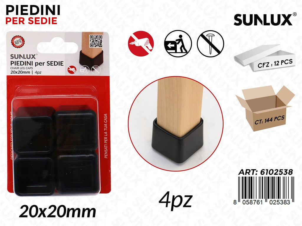 Sunlux Piedini Sedie 4PCS 20*20MM