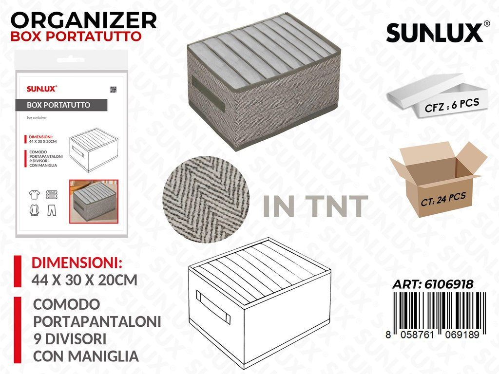 Sunlux Organizer Box Portatutto Tnt 9DIVIS. 44*30*20CM