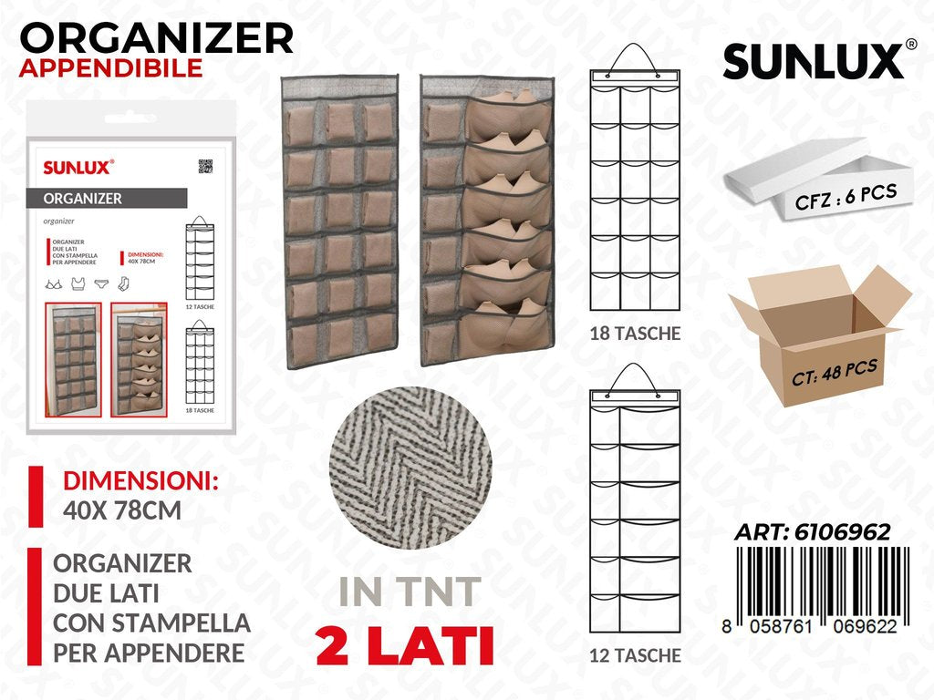 Sunlux Organizer Append. Tnt 2L. 18-12TASC. 40*78CM