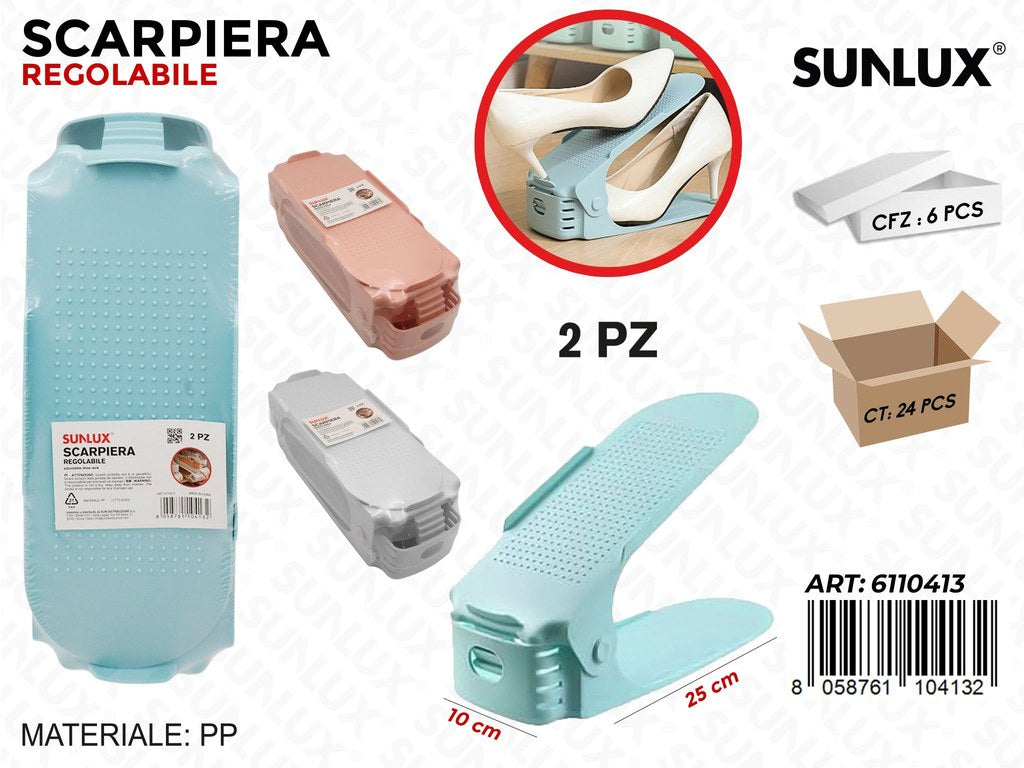Sunlux Scarpiera Regolabile 2PCS Ass. 10*25CM