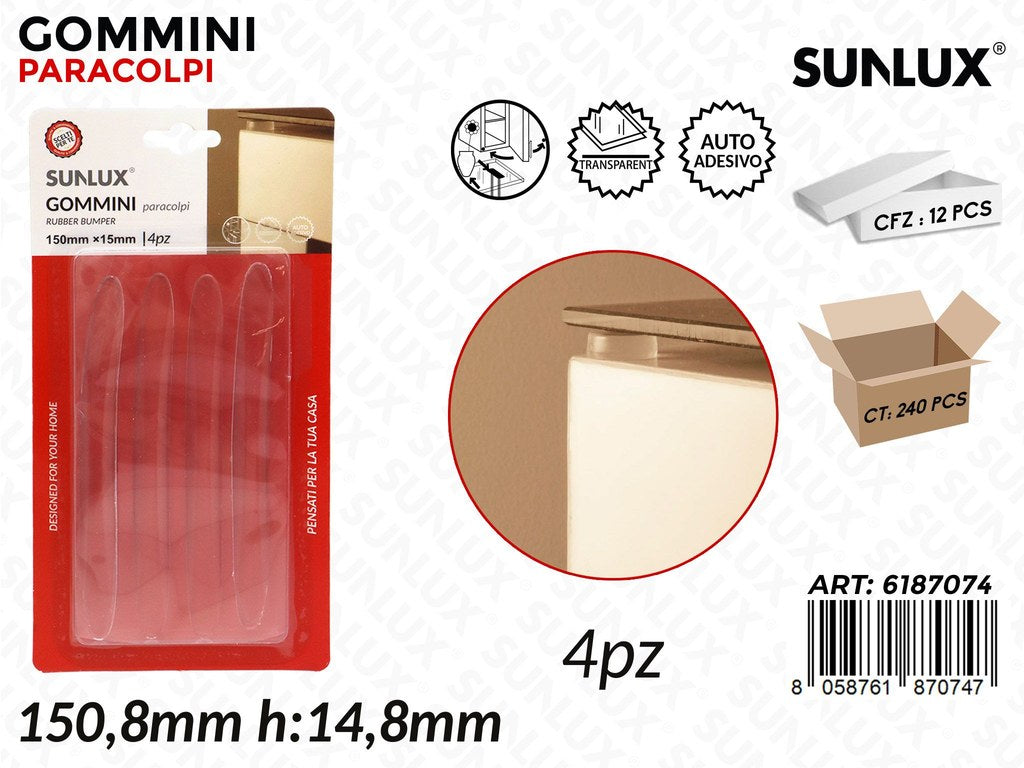 Sunlux Gommini Paracolpi 4PCS 150*15MM