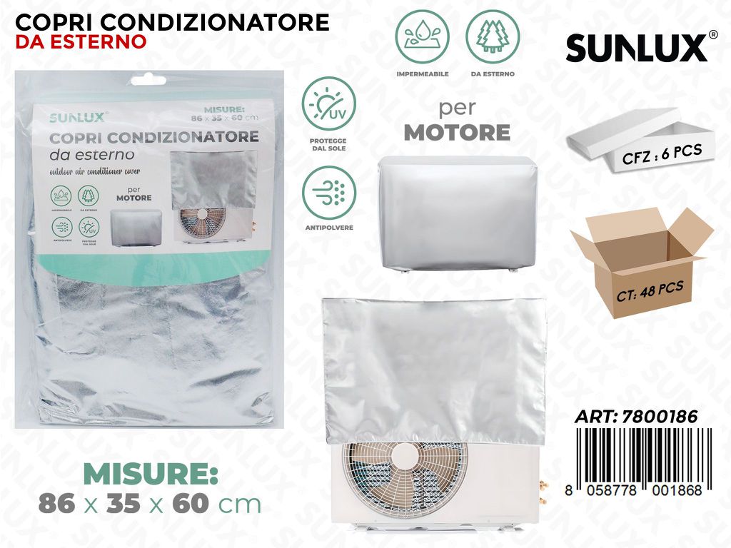 Sunlux Copri Condizionatore Esterno 86*35*60CM