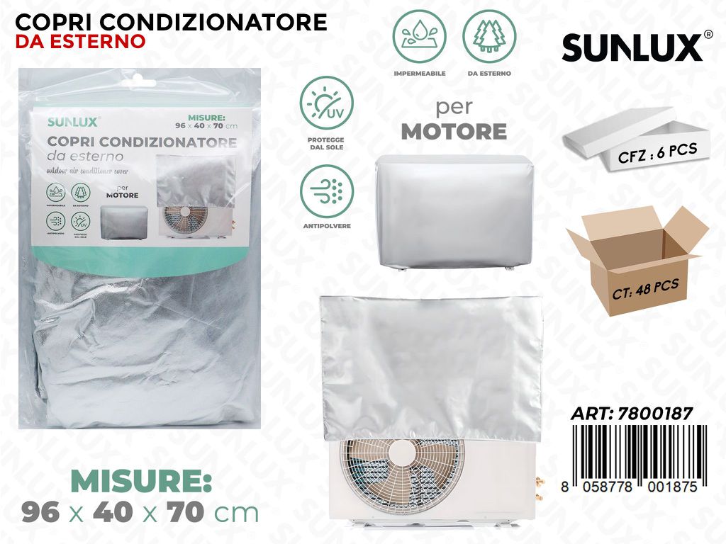 Sunlux Copri Condizionatore Esterno 96*40*70Cm