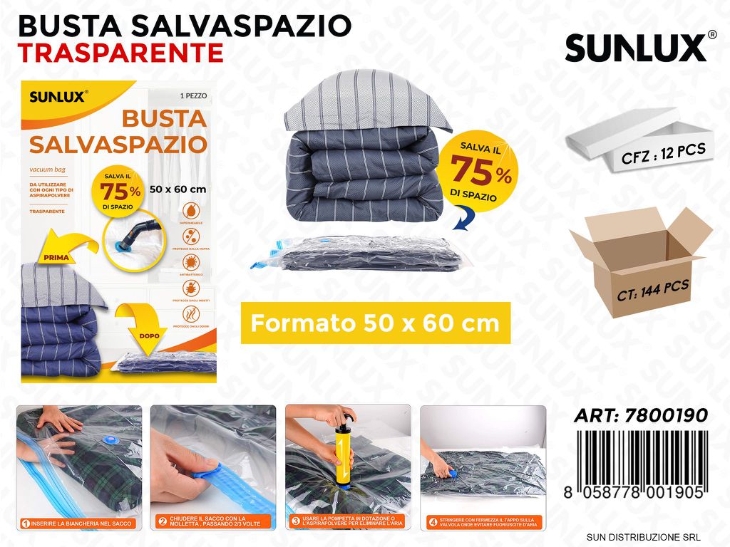 Busta Salva Spazio Trasp. 50*60CM