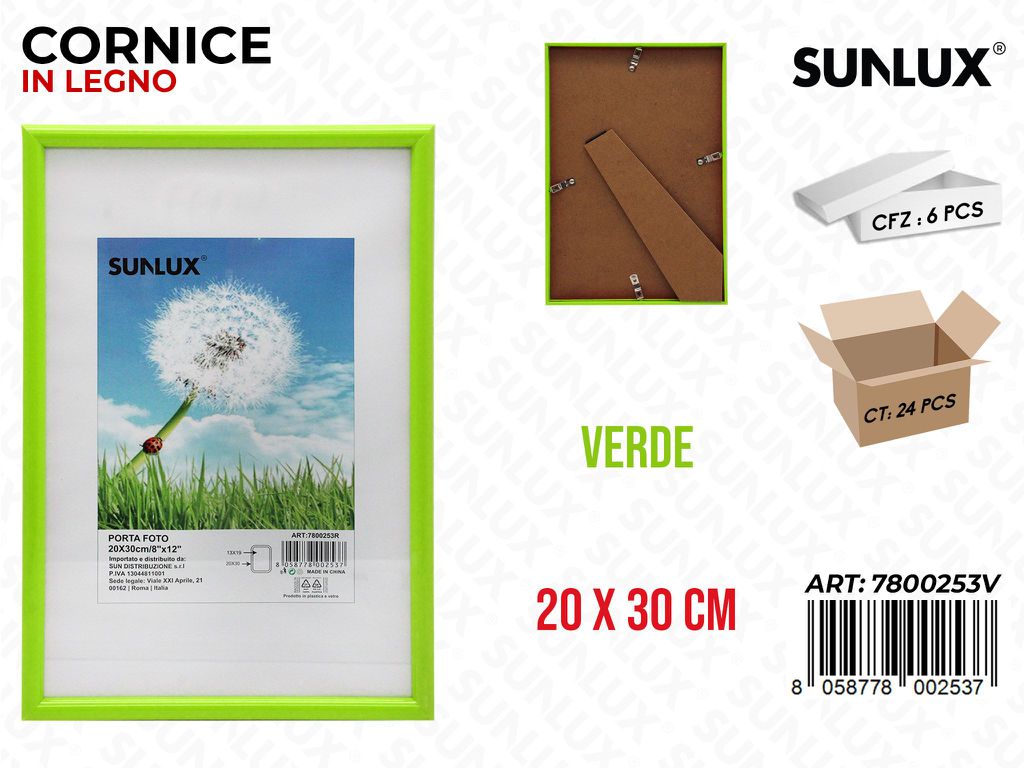 Cornice Portafoto Verde 20*30CM