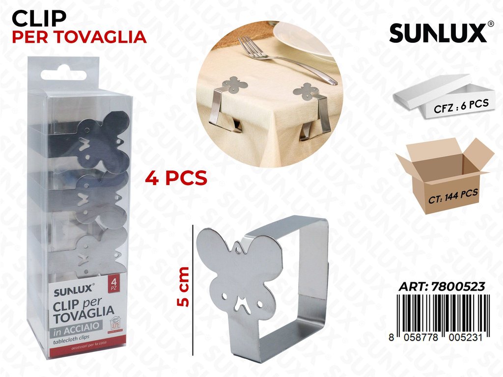 Sunlux Fermatovaglia Farfalla 4PCS