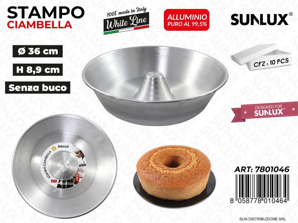 Stampo Ciambella S.buco White Line D.36*8.9CM
