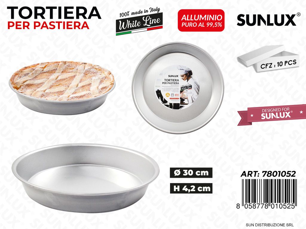 Tortiera per Pastiera White Line D.30*4.2CM