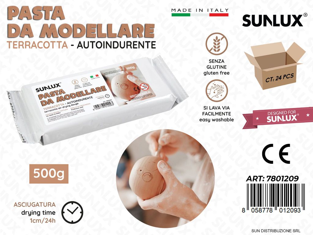 Pasta da Modellare Terracotta 500G
