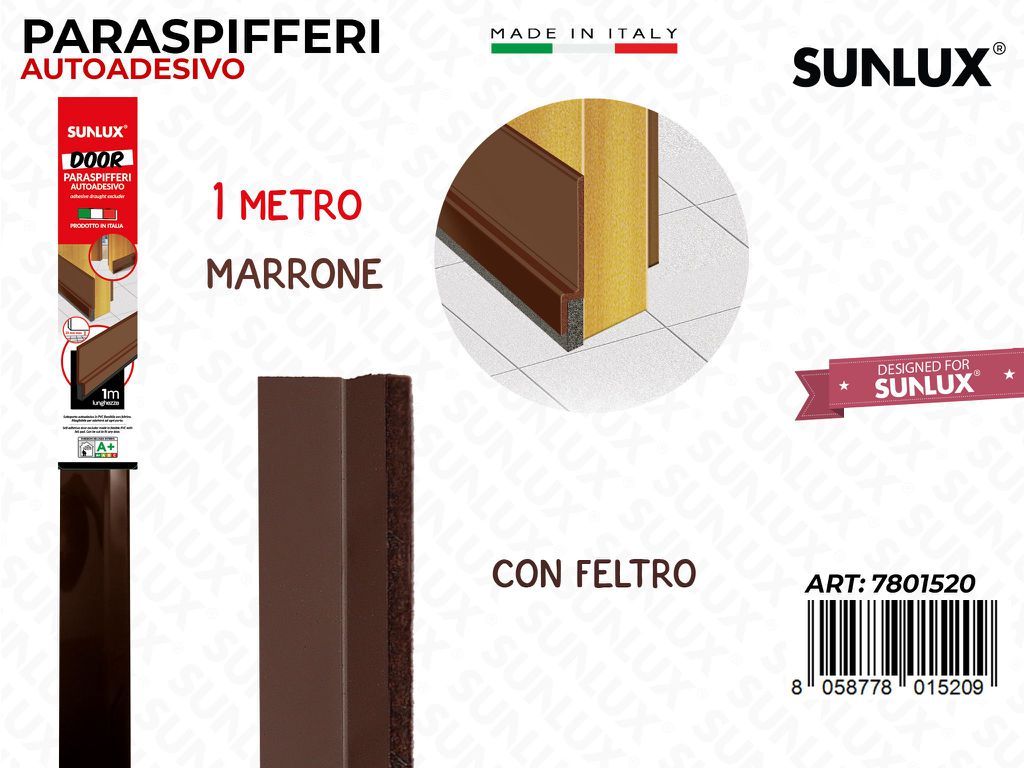 Paraspifferi Autoadv c/Feltro Porta Marr. 1MT / Pz da 25