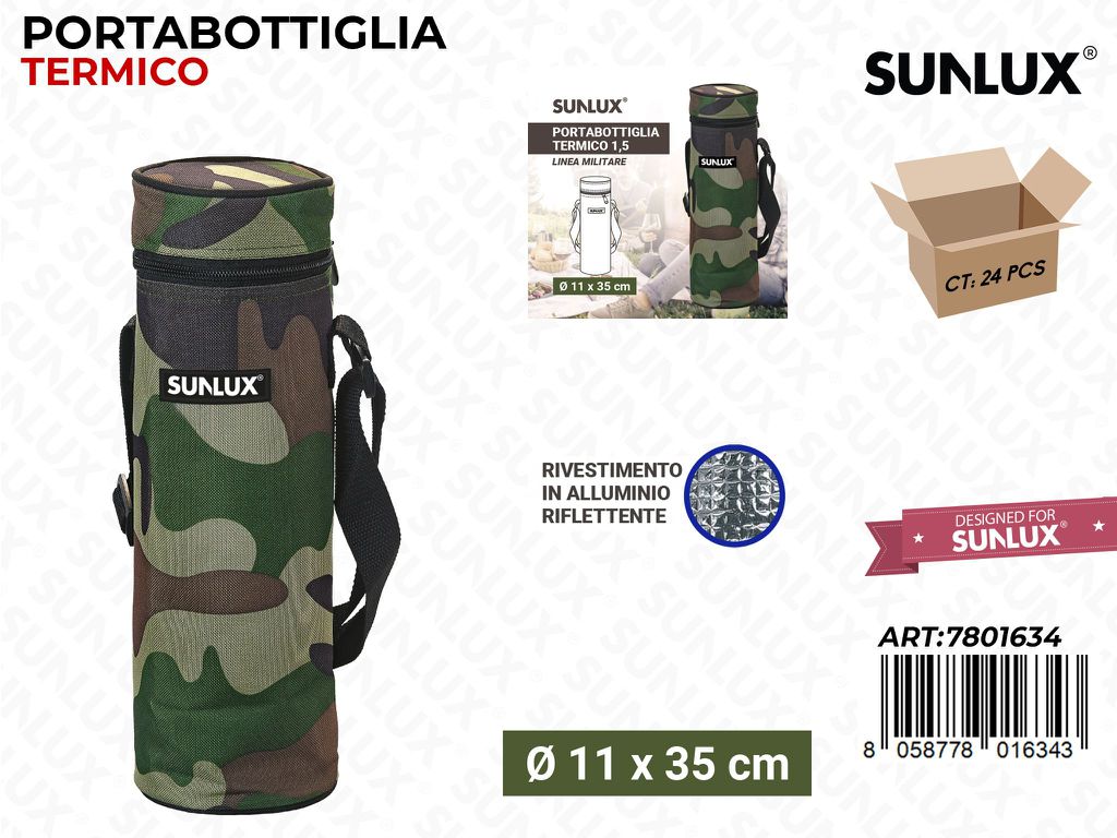 Portabottiglia Termico Militare D.11*35CM