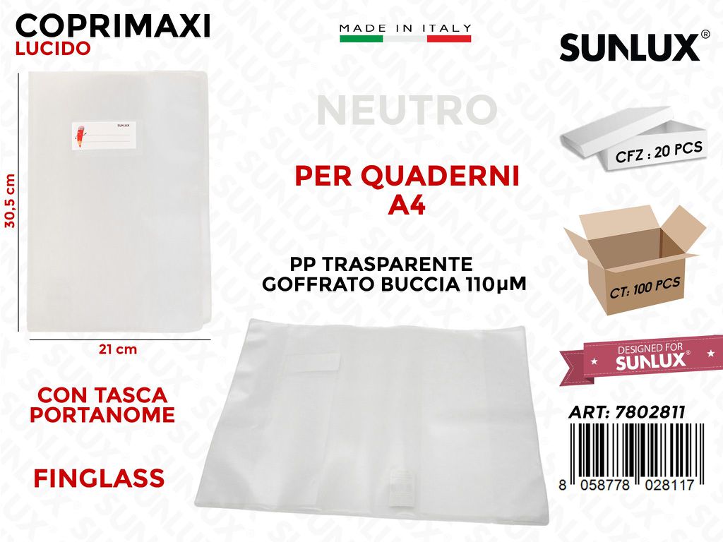 Coprimaxi Neutro Finglass Buccia 21*30.5CM