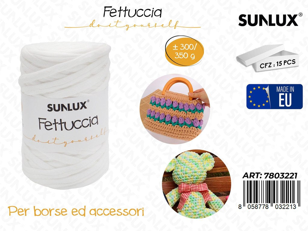 Sunlux Fettuccia Filato Bianco 300-350GR