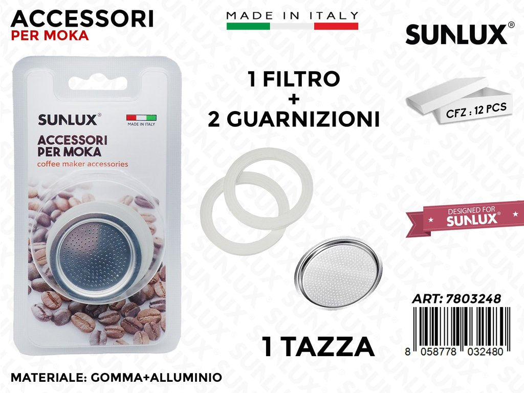 Set per Moka da 1TAZZA 3PCS Ass.