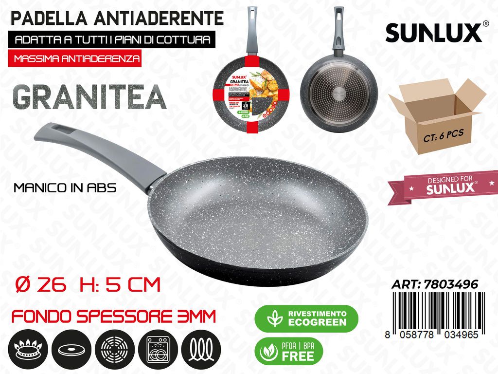 Padella Antiaderente L.granitea D.26*5CM