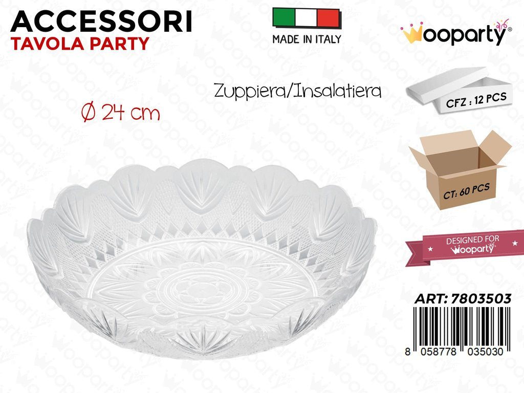 Wooparty Acc. Tavola Zupp.insalat. D.24CM