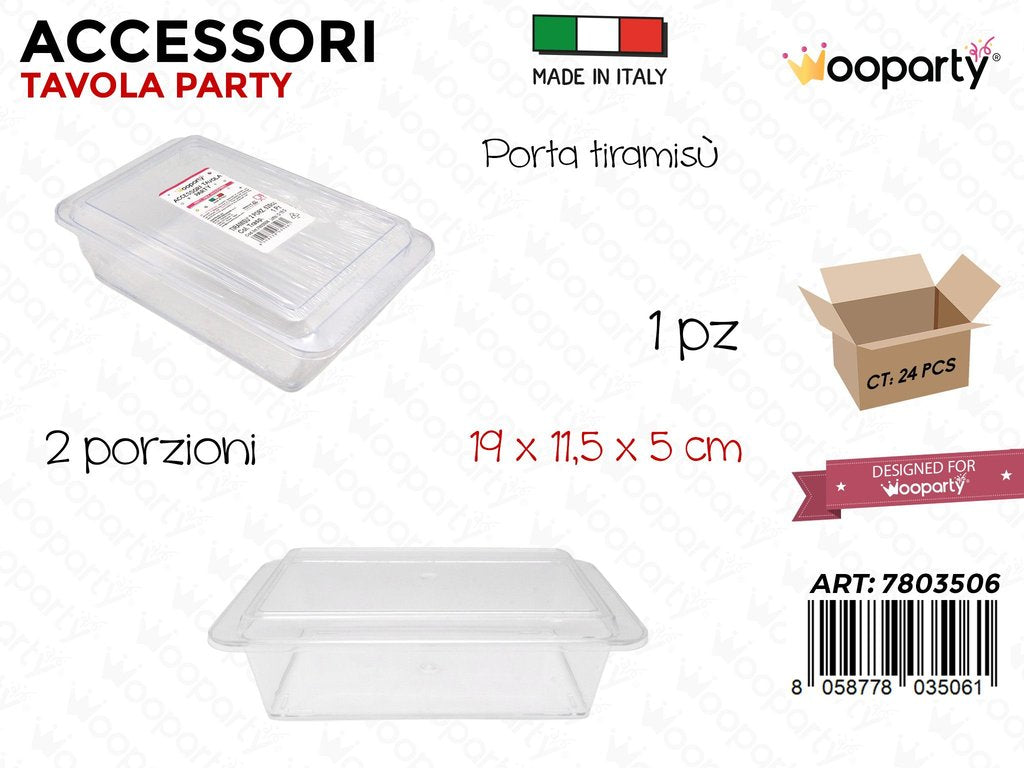 Wooparty Acc. Tavola P.tiramisu 19*11.5*5CM