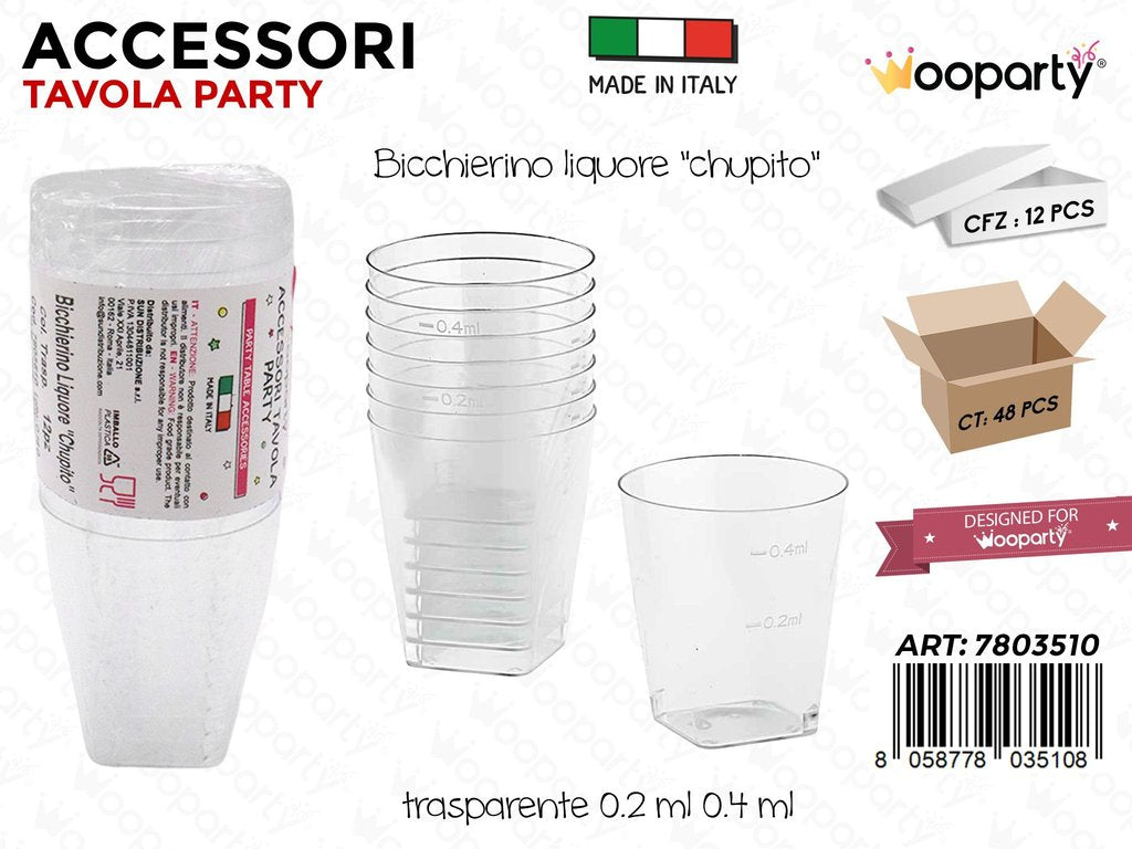 Wooparty Acc. Tavola Bicch. Chupito 0.2-0.4ML