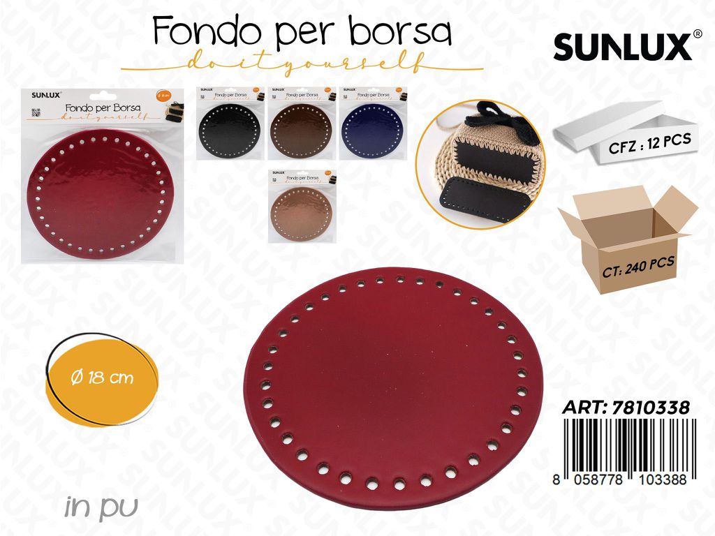 Sunlux Fondo per Borsa in Pu Ass. 18CM