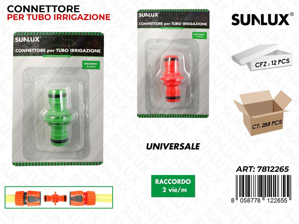 Connettore per Tubo Irrigazione Uni. Ass.