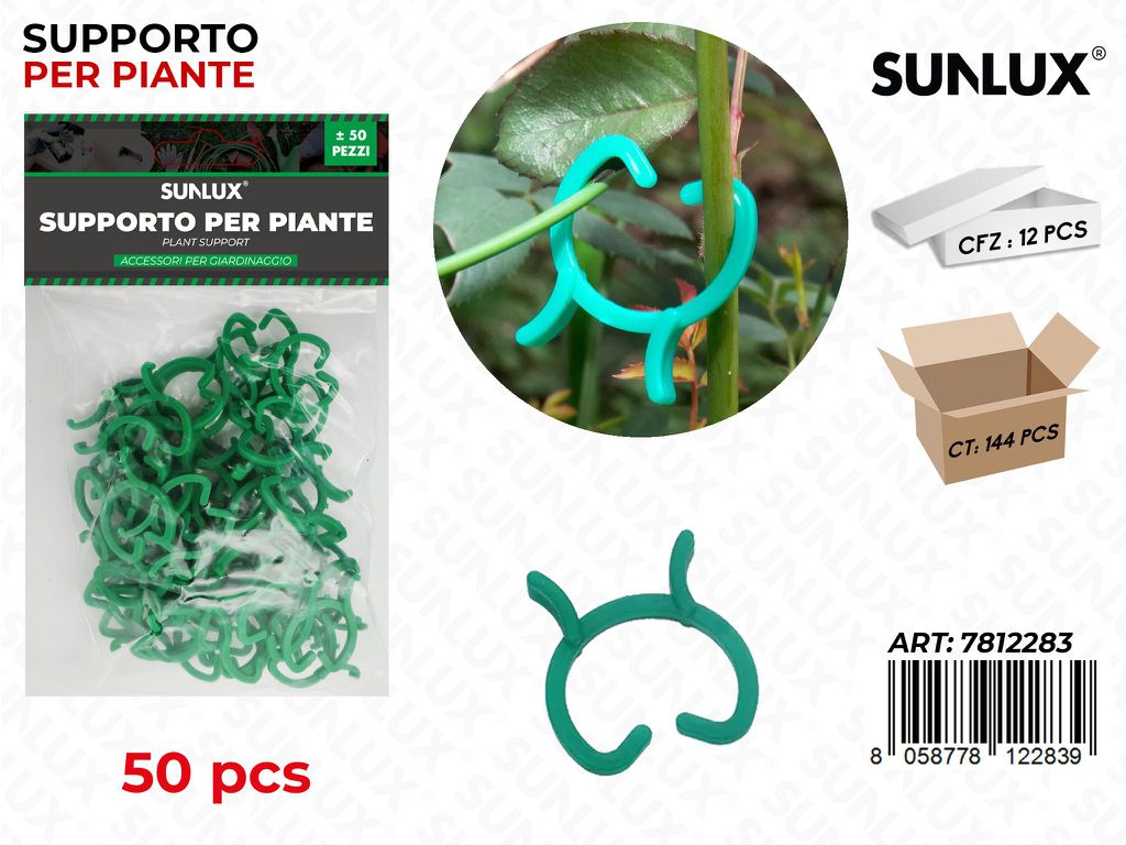 Sunlux Supporto per Piante 50PCS