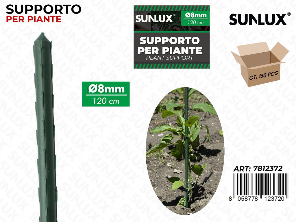 Sunlux Supporto per Piante D.8MM*120CM