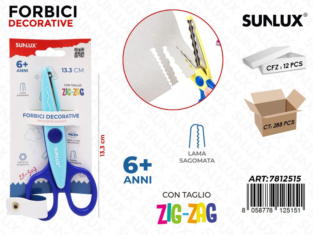 Sunlux Forbici Decorative Zig-zag 13.3CM