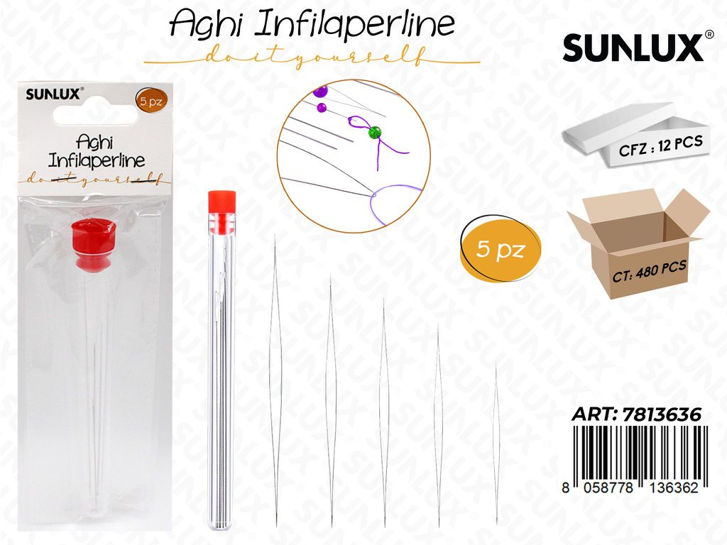 Sunlux Aghi Infilaperline 5PCS Ass.