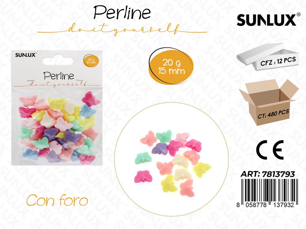 Sunlux Perline c/ Foro Ass. 20GR 15MM