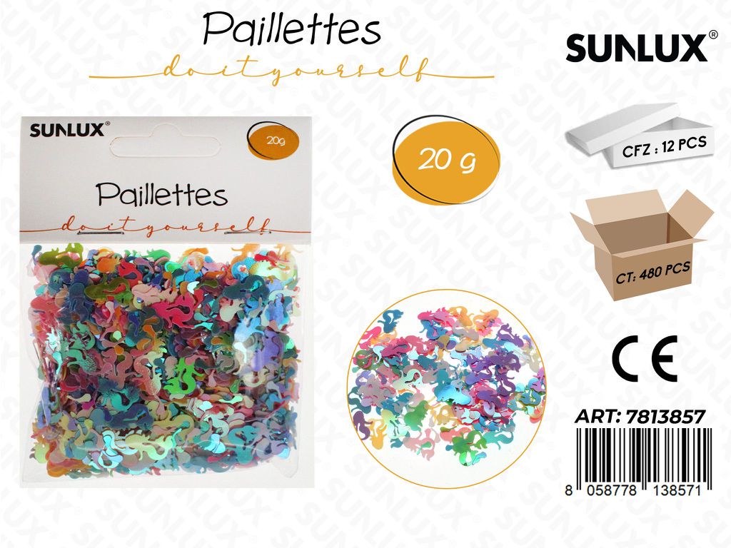 Sunlux Paillettes Sirena Col. Ass 20G / Pz da 12