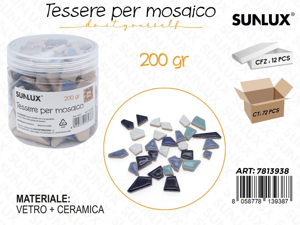 Sunlux Tessere Mosaico Ceramica 200GR