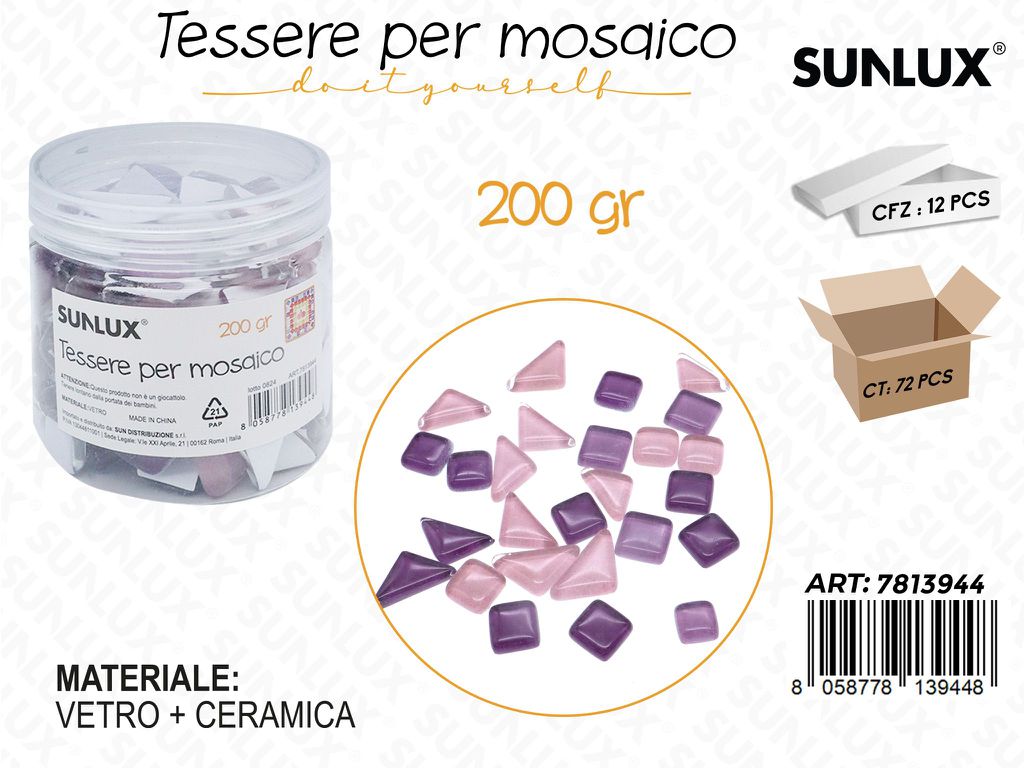 Sunlux Tessere Mosaico Vetro 200GR