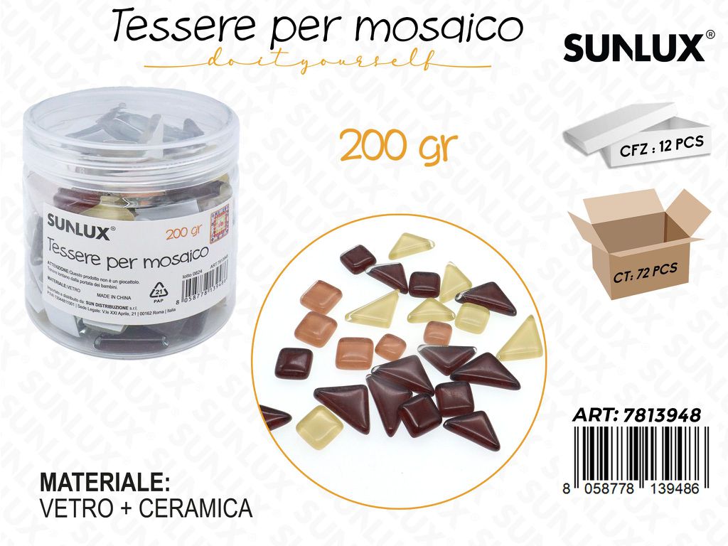 Sunlux Tessere Mosaico Vetro 200GR